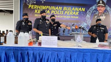 Photo of Drug Processing Lab Busted With Seized Items Amounting to RM348,768