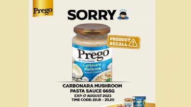Photo of Prego Carbonara Mushroom Pasta Sauce Recalled