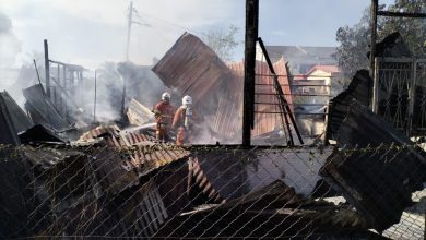 Photo of Four houses destroyed by fire