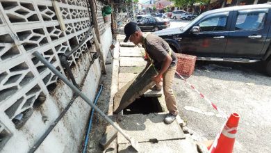 Photo of Drainage cover issue at Gunung Rapat Market resolved within 48 hours